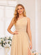 A-Line/Princess One-Shoulder Long Wedding Party Dresses with Watteau Train