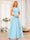A-Line/Princess One-Shoulder Long Wedding Party Dresses with Split Side