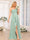 A-Line/Princess One-Shoulder Long Wedding Party Dresses with Split Side