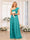 A-Line/Princess One-Shoulder Long Wedding Party Dresses with Split Side
