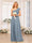 A-Line/Princess One-Shoulder Long Wedding Party Dresses with Split Side