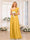A-Line/Princess One-Shoulder Long Wedding Party Dresses with Split Side