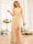 A-Line/Princess One-Shoulder Long Wedding Party Dresses with Split Side