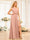 A-Line/Princess One-Shoulder Long Wedding Party Dresses with Split Side