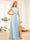 A-Line/Princess One-Shoulder Long Wedding Party Dresses with Split Side