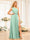 A-Line/Princess One-Shoulder Long Wedding Party Dresses with Split Side