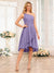 A-Line/Princess One-Shoulder Short Wedding Party Dresses with Ruffles