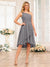 A-Line/Princess One-Shoulder Short Wedding Party Dresses with Ruffles