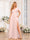 A-Line/Princess V-Neck Long Wedding Party Dresses with Split Side & Pockets