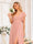 A-Line/Princess V-Neck Long Wedding Party Dresses with Split Side & Pockets