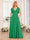 A-Line/Princess V-Neck Long Wedding Party Dresses with Split Side & Pockets