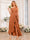 A-Line/Princess One-Shoulder Long Wedding Party Dresses with Sash