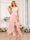A-Line/Princess One-Shoulder Long Wedding Party Dresses with Sash