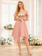 A-Line/Princess V-Neck Short Wedding Party Dresses with Ruffles