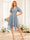 A-Line/Princess V-Neck Short Wedding Party Dresses with Ruffles