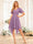 A-Line/Princess V-Neck Short Wedding Party Dresses with Ruffles