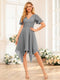 A-Line/Princess V-Neck Short Wedding Party Dresses with Ruffles