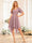 A-Line/Princess V-Neck Short Wedding Party Dresses with Ruffles