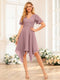 A-Line/Princess V-Neck Short Wedding Party Dresses with Ruffles