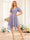 A-Line/Princess V-Neck Short Wedding Party Dresses with Ruffles