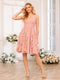 A-Line/Princess V-Neck Short Wedding Party Dresses with Ruffles