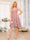 A-Line/Princess V-Neck Short Wedding Party Dresses with Ruffles