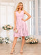 A-Line/Princess V-Neck Short Wedding Party Dresses with Ruffles