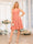 A-Line/Princess V-Neck Short Wedding Party Dresses with Ruffles