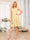 A-Line/Princess V-Neck Short Wedding Party Dresses with Ruffles