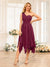 A-Line/Princess One-Shoulder Short Wedding Party Dresses with Appliques