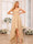 A-Line/Princess V-Neck Long Wedding Party Dresses with Pockets