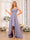 A-Line/Princess V-Neck Long Wedding Party Dresses with Pockets