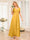 A-Line/Princess V-Neck Long Wedding Party Dresses with Ruffles