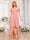 A-Line/Princess V-Neck Long Wedding Party Dresses with Ruffles