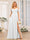 A-Line/Princess Spaghetti Straps Long Wedding Party Dresses with Split Side & Pockets