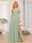 A-Line/Princess Spaghetti Straps Long Wedding Party Dresses with Split Side & Pockets