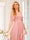 A-Line/Princess Spaghetti Straps Long Wedding Party Dresses with Ruffles