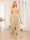 A-Line/Princess Spaghetti Straps Long Wedding Party Dresses with Ruffles