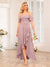 A-Line/Princess Spaghetti Straps Long Wedding Party Dresses with Ruffles