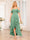 A-Line/Princess Spaghetti Straps Long Wedding Party Dresses with Ruffles