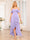 A-Line/Princess Spaghetti Straps Long Wedding Party Dresses with Ruffles