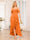 A-Line/Princess Spaghetti Straps Long Wedding Party Dresses with Ruffles