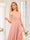 A-Line/Princess Spaghetti Straps Long Wedding Party Dresses with Split Side
