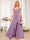 A-Line/Princess Spaghetti Straps Long Wedding Party Dresses with Split Side