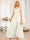 A-Line/Princess Spaghetti Straps Long Wedding Party Dresses with Split Side