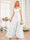 A-Line/Princess Spaghetti Straps Long Wedding Party Dresses with Split Side
