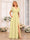 A-Line/Princess V-Neck Long Wedding Party Dresses with Split Side & Pockets