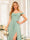A-Line/Princess Spaghetti Straps Long Wedding Party Dresses with Split Side
