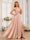 A-Line/Princess One-Shoulder Long Formal Dresses with Split Side