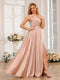 A-Line/Princess One-Shoulder Long Formal Dresses with Split Side